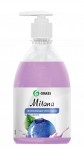 Жидкое крем-мыло "Milana" чернмка в йогурте с дозатором (500 мл) 126300